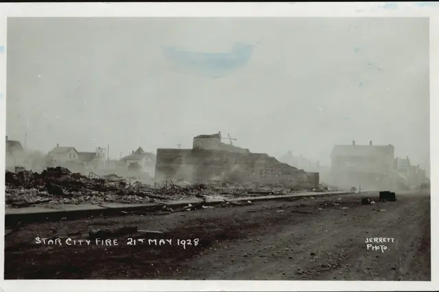 Ruins after the Star City fire